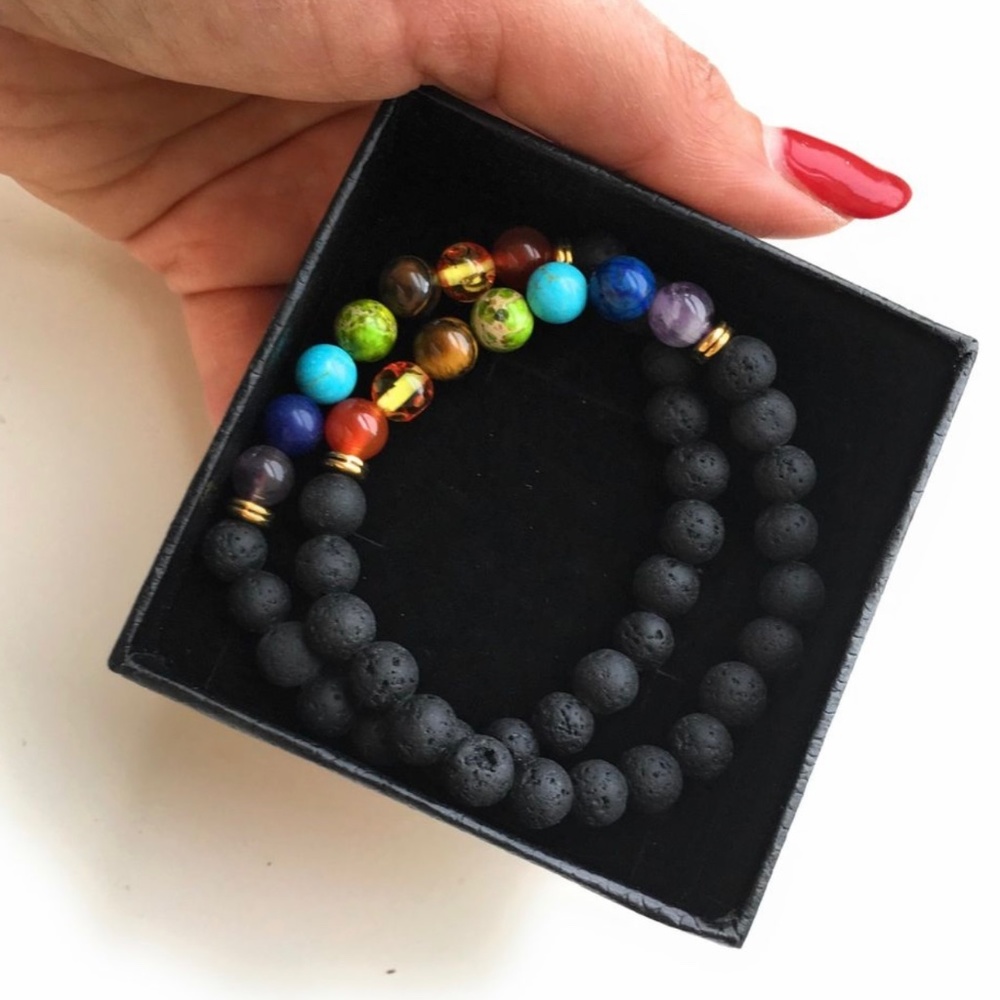 Chakra lava Bracelet